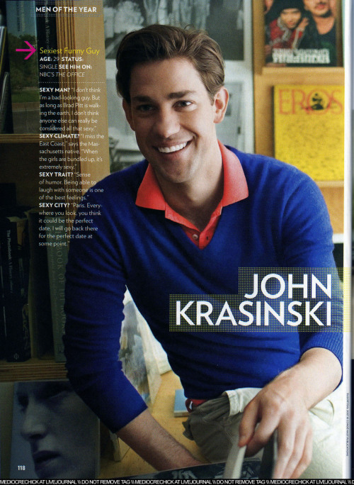bohemea John Krasinski People's Sexiest Men issue 120108 This is the