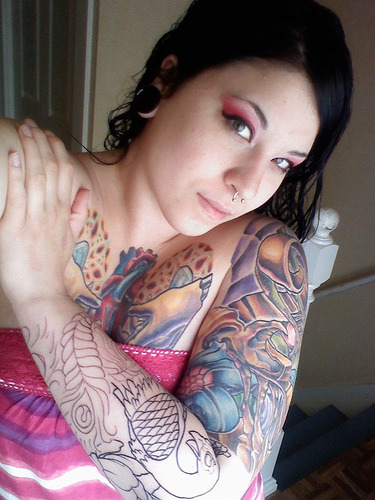 Amazing Women Full Body Tattoo