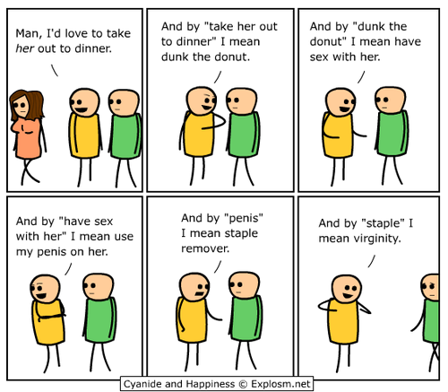 happiness and cyanide. inky: Cyanide and Happiness I