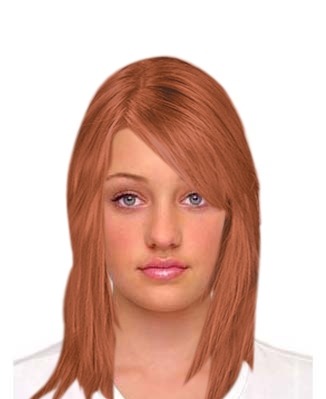 Virtual Hair styles virtual hairstyle long straight hair with a light 
