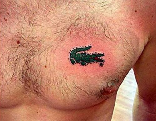 Via phibes: Tattoos Gone Bad (via Fun Lobby). Lacoste branding engagement.