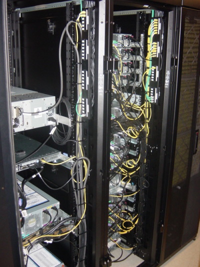 Building a Data Center - completed, equipment racks
