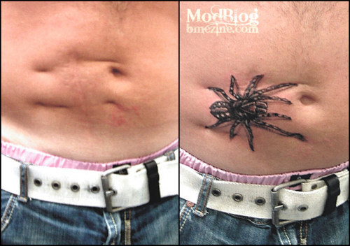 ModBlog Spider Tattoo Scar Augmentation Nice coverup tattoo off scars 