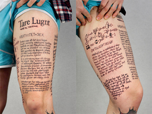 Ink of the Day: Swedish tattoo magazine Tare Lugnt released its latest