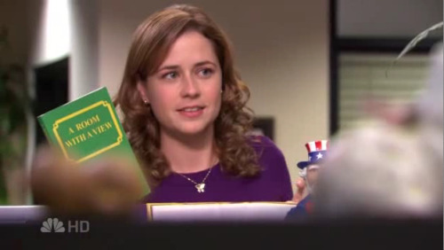 Pam: Oscar, Toby, and I are founding members of the Finer Things Club.