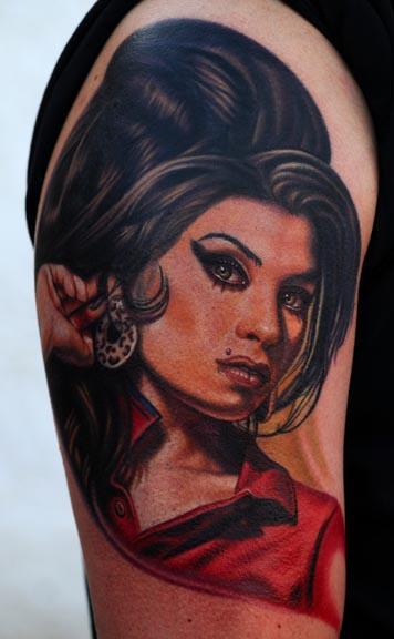 Amy Winehouse tattoo by Nikko Hurtado Posted Fri February 10th 