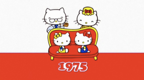 Hello Kitty: 1975. 35 years of Hello Kitty design history.