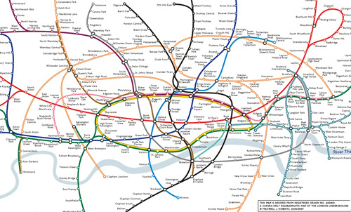 London Underground Map Zone 1