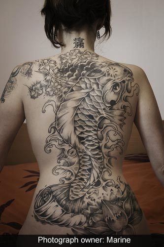 Nice Ink Tattoos Japanese Black and White