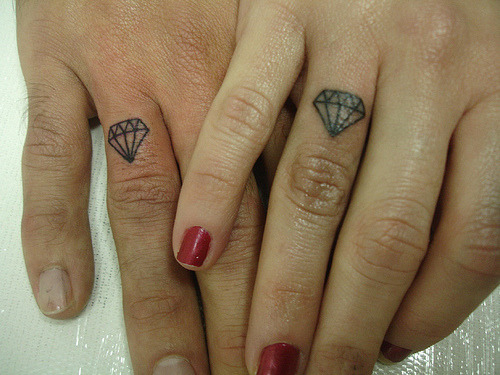 I want to get a matching diamond tattoo with someone of important just 