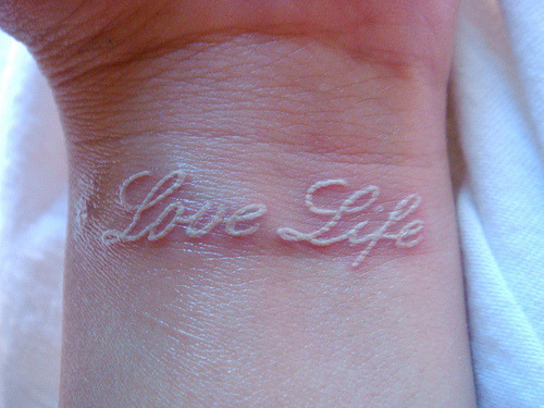Imma get a white ink tattoo, I love them so much!