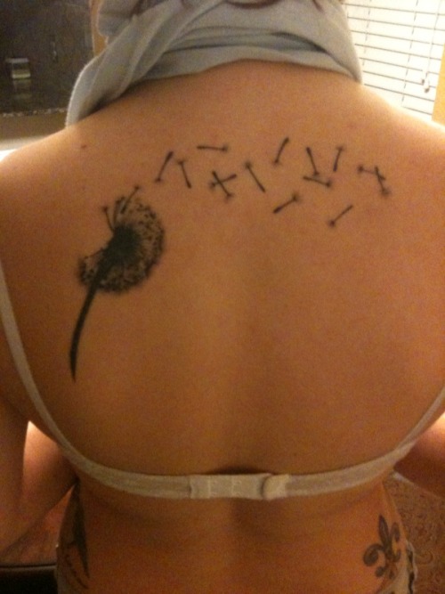 dandelion tattoos. dandelion tattoo.