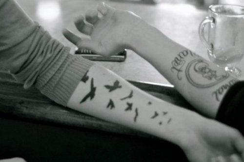 Tattoos On Girls Arms. Tags: arms girls tattoos birds