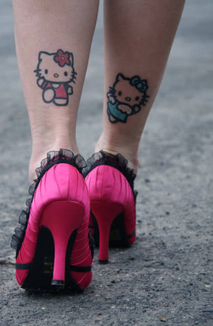hello kitty tattoo designs. Hello Kitty Tattoos.