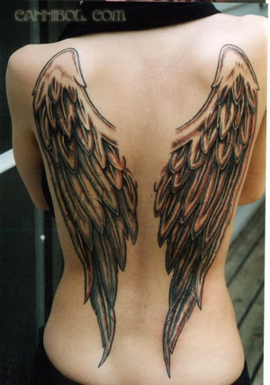 Photo 3Notes not really a fan of angel wing tattoos but this one looks 