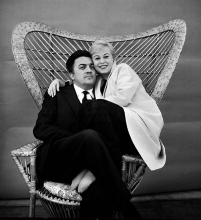 “We’ve lived together for so long. The other day on the set, we celebrated our twenty-first anniversary. Twenty-one years. It doesn’t really seem that long. There are still things to discover.” -Federico Fellini on his wife, Giulietta Masina (via) 
