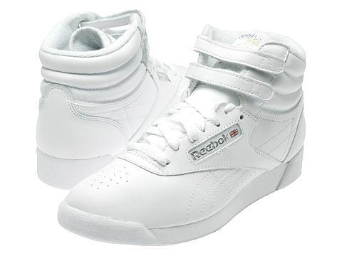Reebok Lifestyle - Freestyle Hi (White/Silver) - Footwear - Reebok