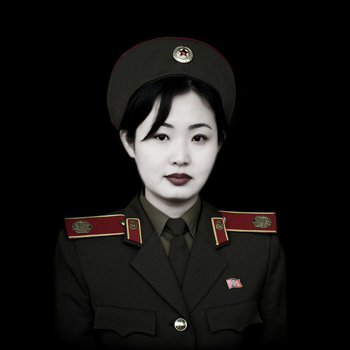north korean women. North Korean female soldier
