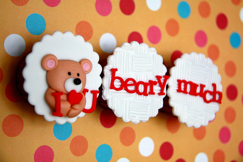Valentines Day Bear. Valentine#39;s Day Bear Cupcake