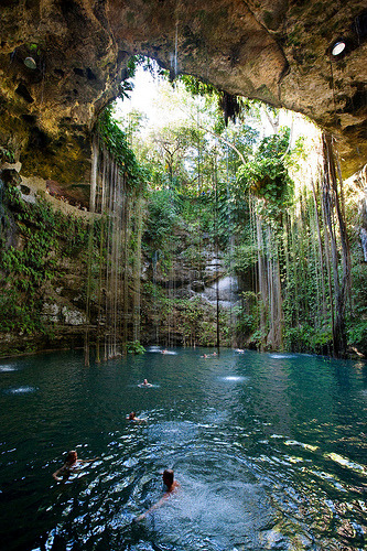 Tumblr (cave,swimming,vines,nature)