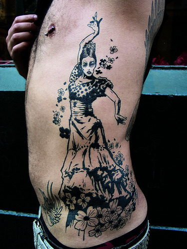 Black Tattoo Art Tattoo by Navette via Needles and Sins formerly 
