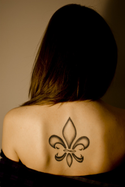 Fleur-de-Lis tattoo on my back done by Paul @ NEXT! Tattoos in Vancouver 