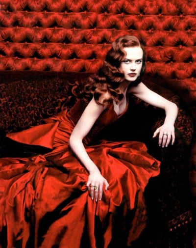 nicole kidman moulin rouge red dress. Nicole Kidman, wearing the red