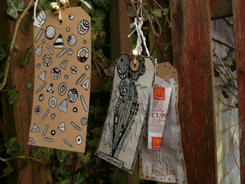 Here’s what to expect to find around cambridge soon, parcel tags with little pieces of advice or if your lucky a bus ticket for that day! You’ll find them in trees, fences, tied onto anything! Go look!