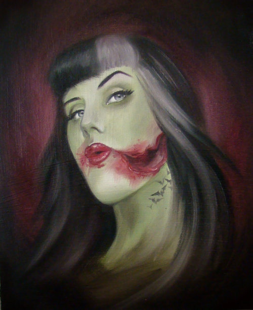  Zombie Self Portrait by ~tainted-orchid