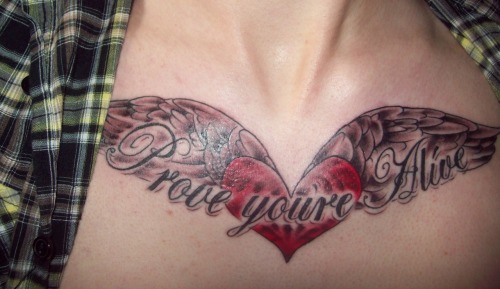 I got a new tattoo on my chest the other day