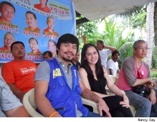 manny pacquiao wife. Pacquiao Campaign Trail: