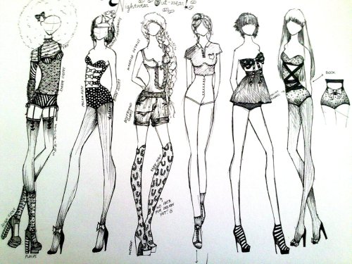 I finally completed my sketch of random clothes! :)) I love the 2nd, 5th and 6th! :)