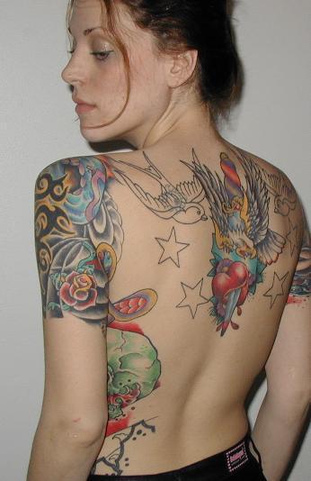 Tattoo girl by *gettattoo on
