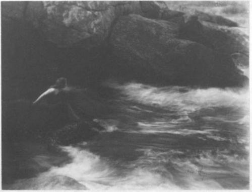 woman by the surf.  anne brigman.  via crashingly beautiful.