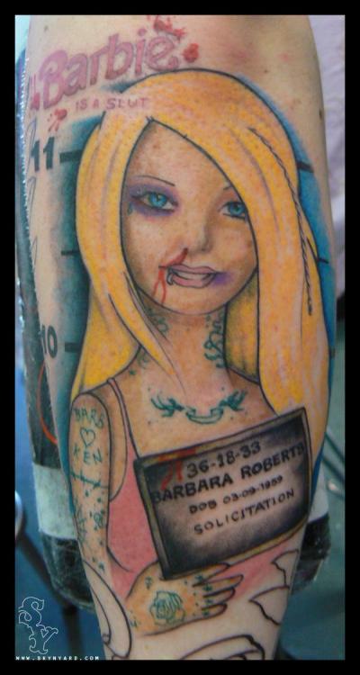 Posted 7 months ago & Filed under tattoo, barbie, blonde, LOL, photo, 