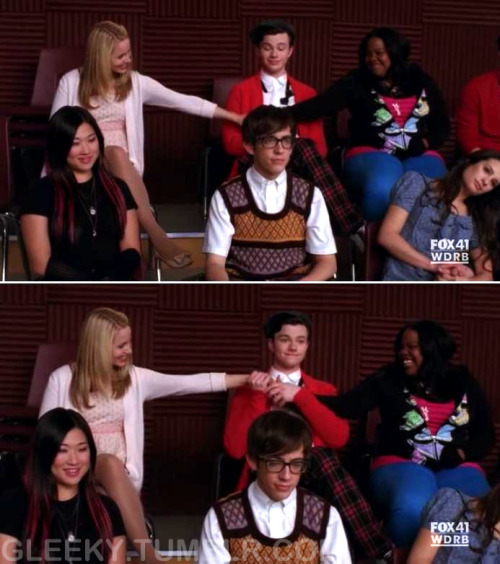 Kurt And Mercedes Glee. gleeky: Quinn/Kurt/Mercedes