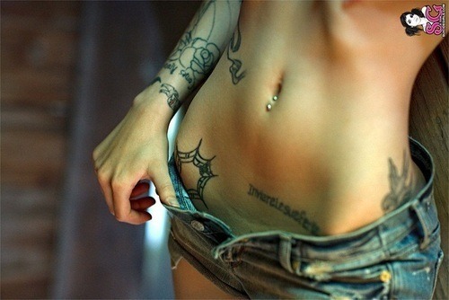 suicide girl tattoo. tattoos. suicide girl.