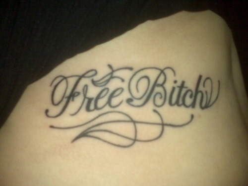 the tattoo i got earlier today. yes, it is a lady gaga lyric,