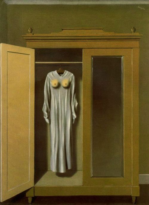 René Magritte 
Homage to Mack Sennett 1937
via History of Art
oil on canvas