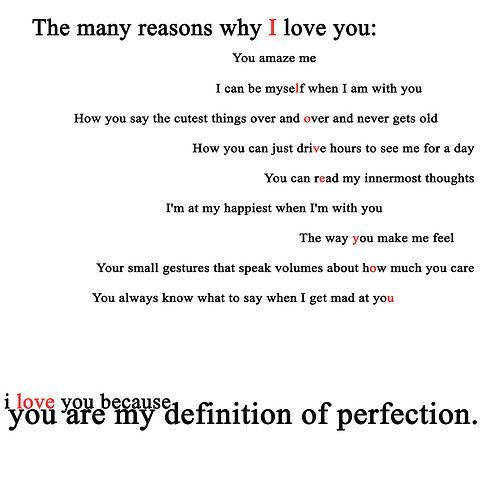 friendship and love quotes. Reasons Why I Love You