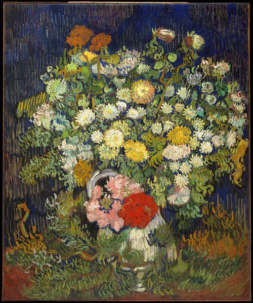 flowers in vase van gogh. Vincent Van Gogh Bouquet of
