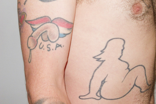 Steve-O's U.S.A. tattoo.
