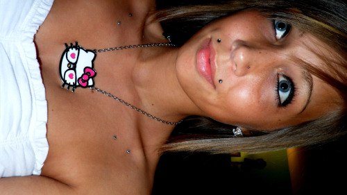 Clavicle dermals, angel bites, &amp; nose ring FOLLOW ME :D Submitted by