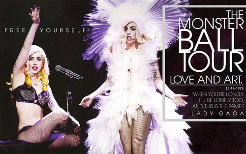 technojournee: A Lady Gaga Wallpaper I made of The Monster Ball Tour.