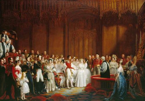 Today I ran across this 1840 painting by George Hayter of Victoria's wedding