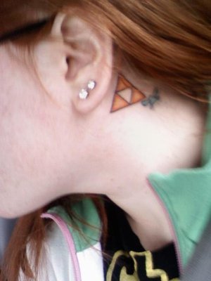 triforce tattoo. hey i have a triforce tattoo,
