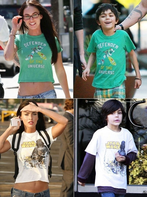 mattchew03:  It appears as though Megan Fox likes borrowing her stepson’s shirts. [Reddit]