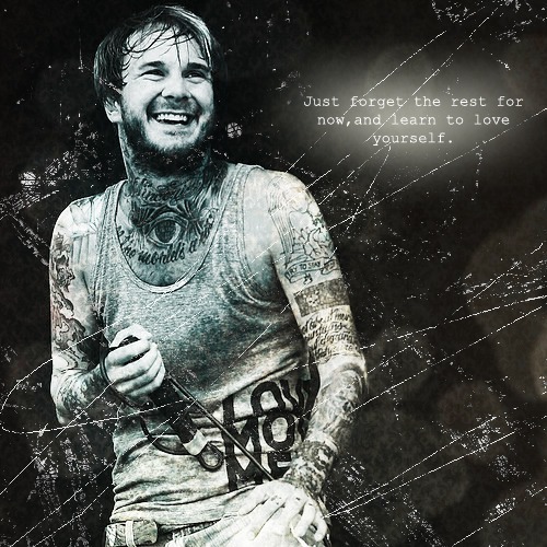 Craig Owens, with lyrics from his song Products of Poverty.