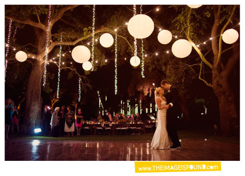 Outdoors string lights paper lanterns 8212 this will be my wedding