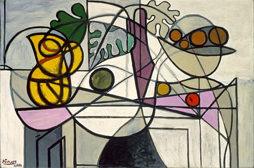 still life quick heart. Pablo Picasso Pitcher and Fruit Bowl 1930